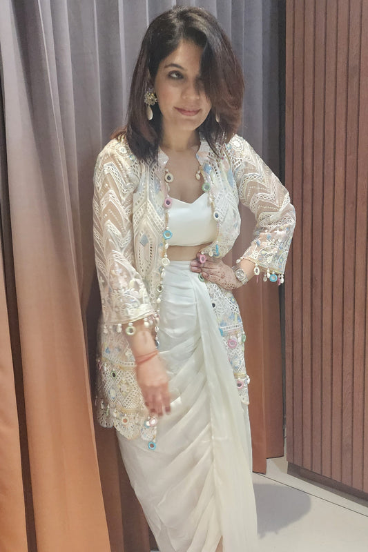 SNOW WHITE INDO-WESTERN (15406)