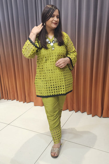 PALM GREEN HACOBA CO-ORD SET (15298)