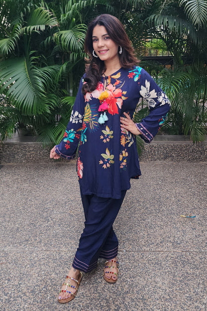 Indigo charm co-ord