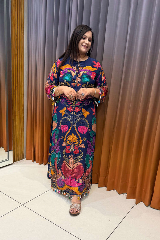 PRINTED FASTIVE (LONG TOP) (15480)