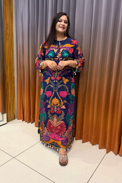 PRINTED FASTIVE (LONG TOP) (15480)