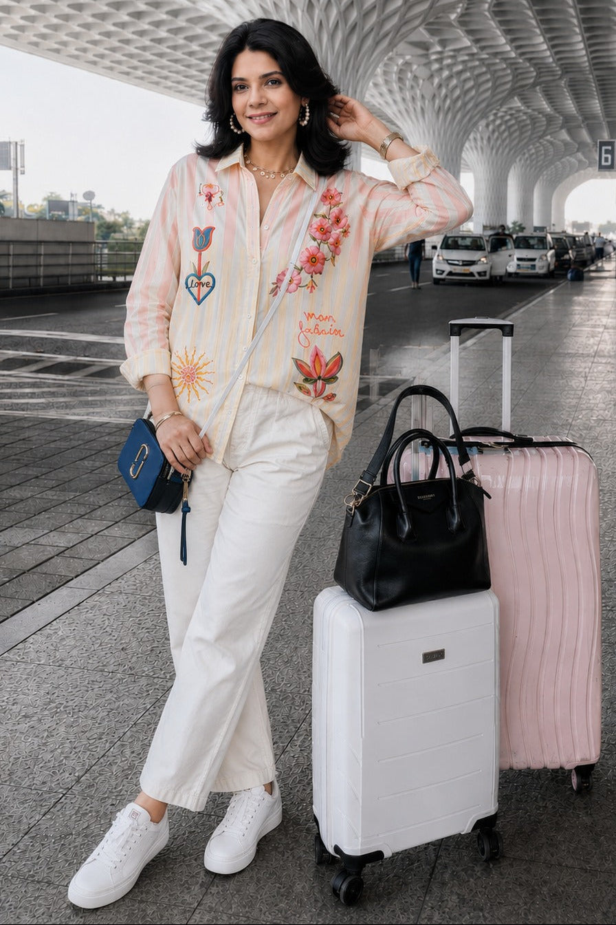 Blossom Trail Embroidered Shirt