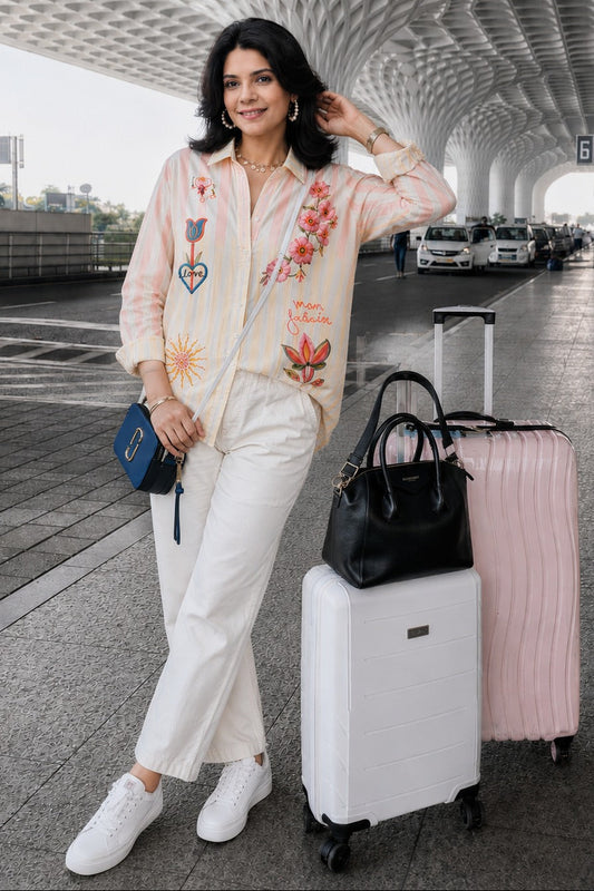 Blossom Trail Embroidered Shirt