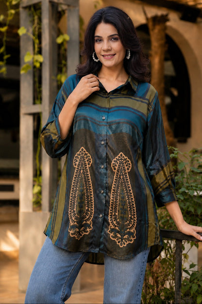 Royal Motif Casual Shirt