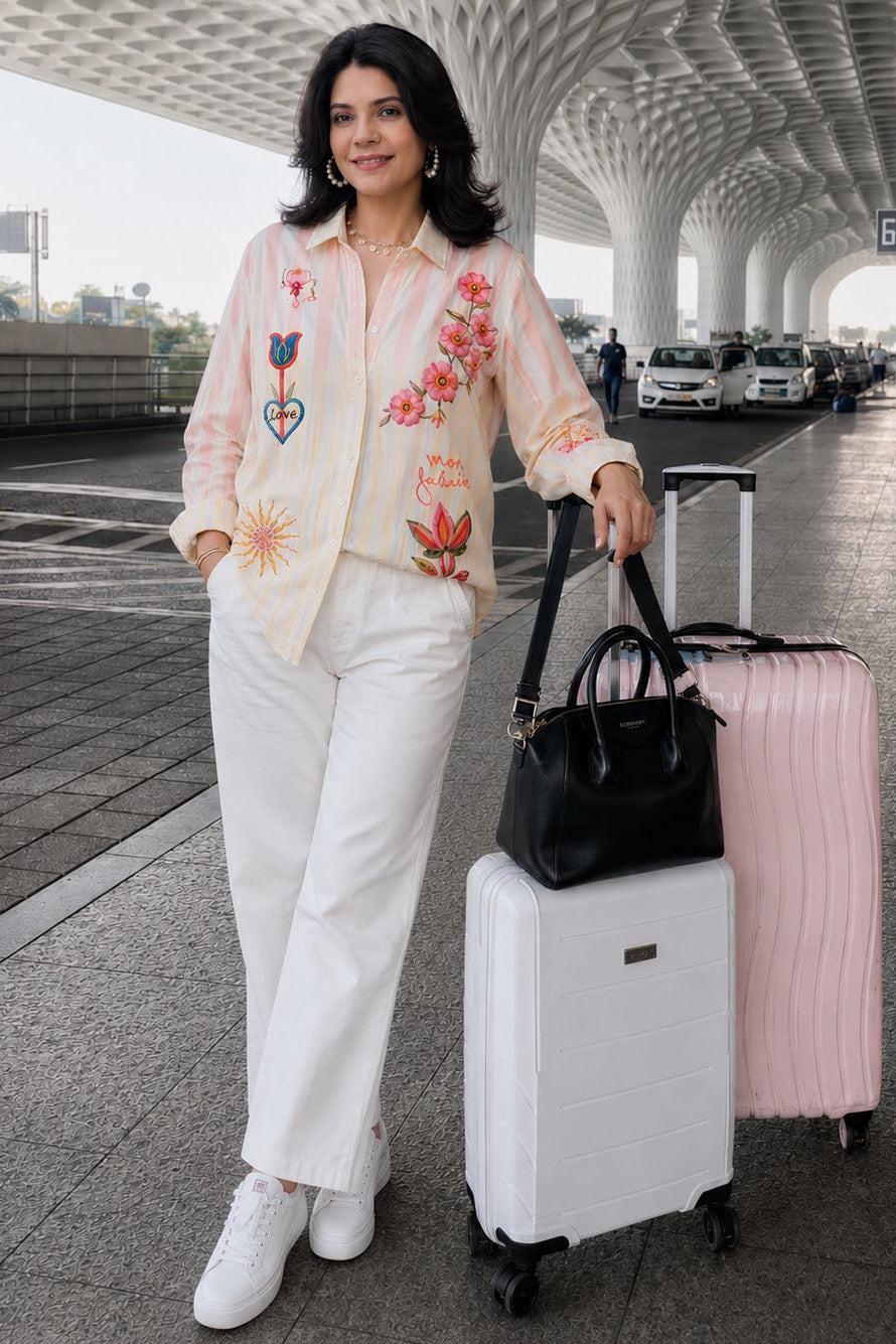 Blossom Trail Embroidered Shirt
