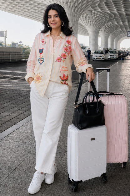 Blossom Trail Embroidered Shirt